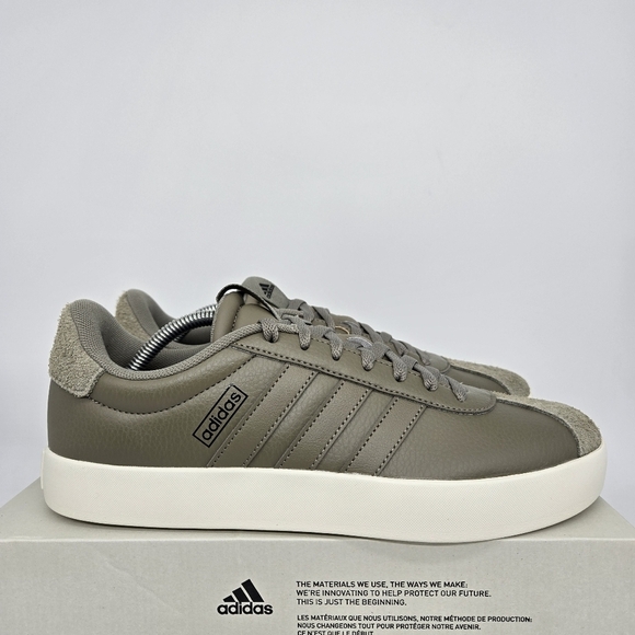 New adidas VL Court 3.0 Clay Core Black Men\'s Shoes Size 10.5